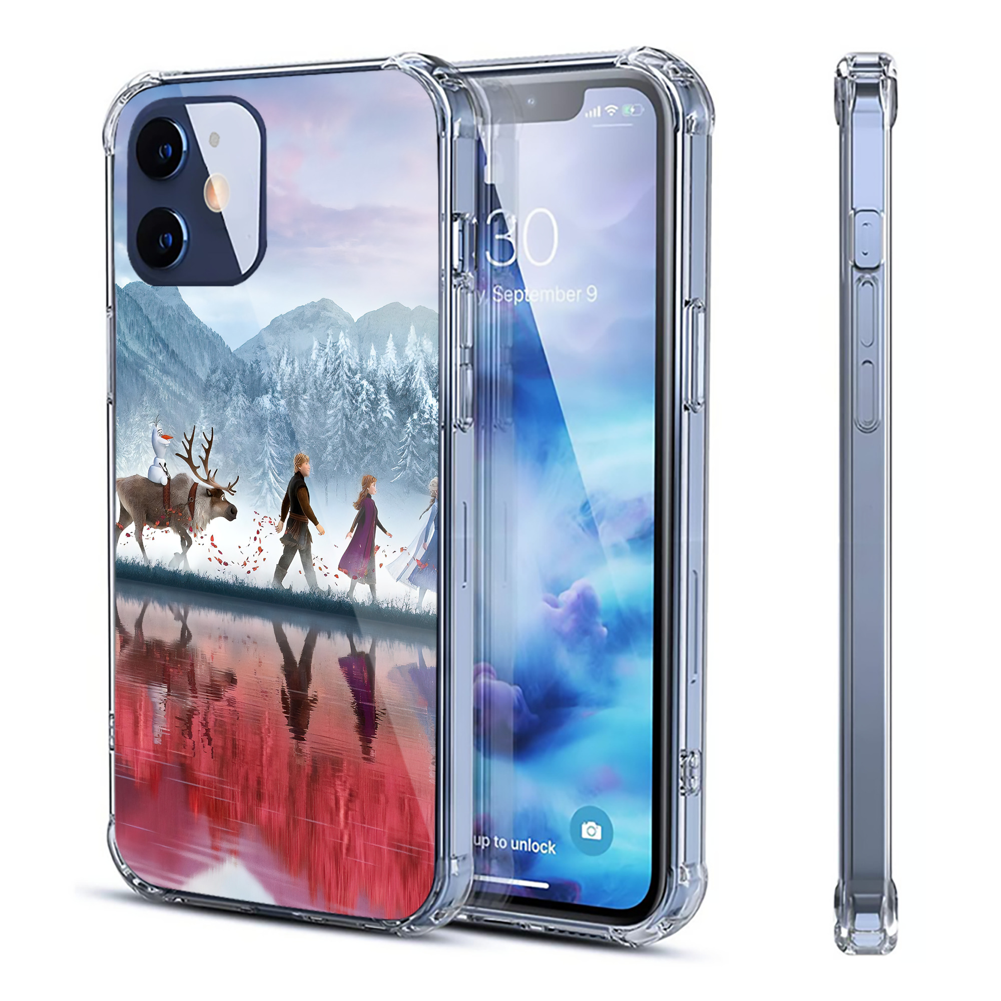 （画像用） アナと雪の女王 アンナ エルサ Frozen Anna Elsa 【iPhone 12シリーズ対応】透明スマホケース（クリアソフトケース）